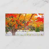 Arlington National Friedhof im Herbst Visitenkarte (Rückseite)