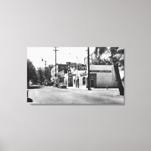 Arlington, Oregon Main Street View Foto Leinwanddruck (Vorderseite)