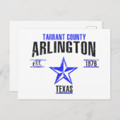 Arlington Postkarte (Vorne/Hinten)