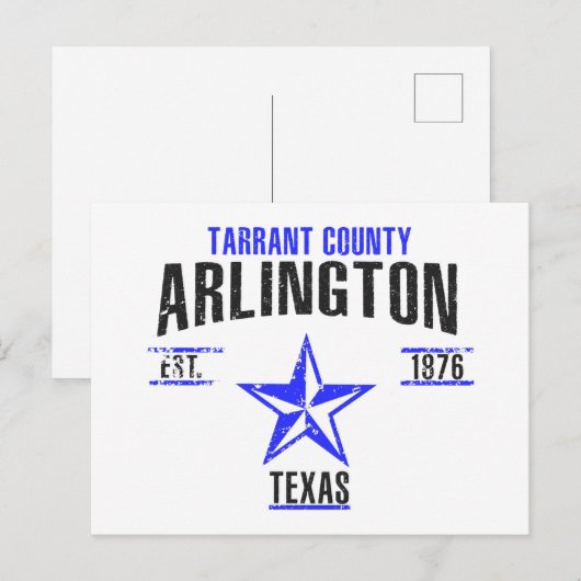 Arlington Postkarte (Vorne/Hinten)