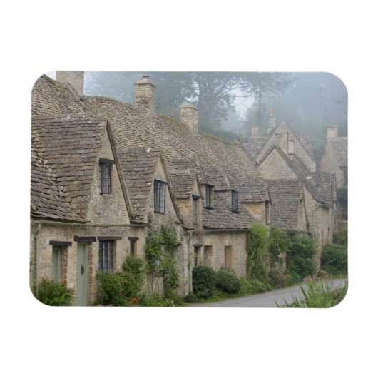 Arlington Row, Bibury, rechteckiger Foto-Magnet Magnet (Horizontal)