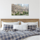 Arlington Row, Leinwand von Bibury (Insitu (Schlafzimmer))
