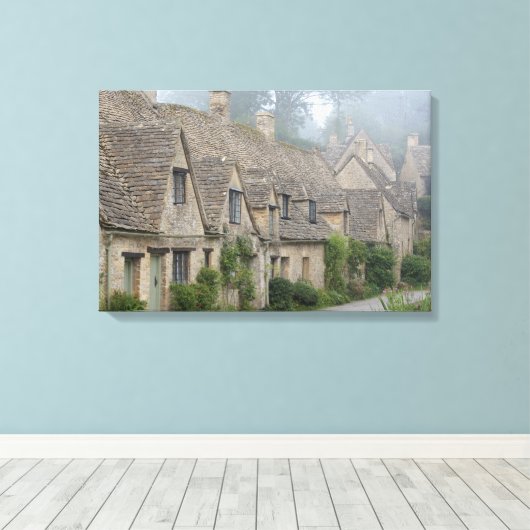Arlington Row, Leinwand von Bibury (Insitu (Holzboden))