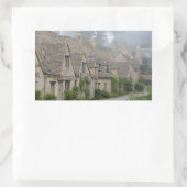 Arlington Row, rechteckiger Aufkleber in Bibury (Tasche)