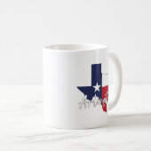 Arlington, Texas Flag Map Kaffeetasse (VorderseiteRechts)