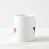 Arlington, Texas Flag Map Kaffeetasse (Mittel)