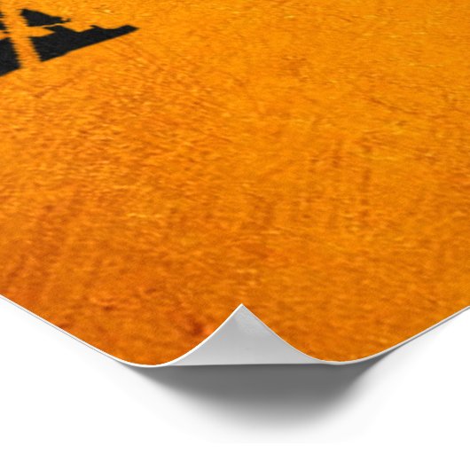 Arlington Texas Gold Skyline Poster (Ecke)