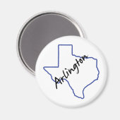 Arlington Texas Magnet (Vorderseite/Rückseite)