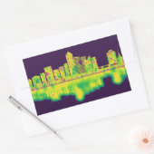 Arlington Texas Skyline Rechteckiger Aufkleber (Umschlag)