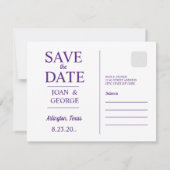 Arlington, Texas, Travel Postcard, Save The Date (Rückseite)