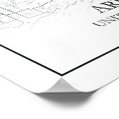 Arlington Texas USA City Travel City Map Poster (Ecke)