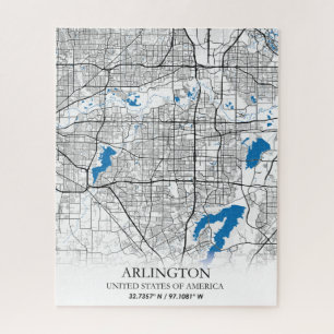 Arlington Texas USA City Travel City Map Puzzle