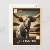 Arlington, Texas | VINTAG Postkarte (Vorne/Hinten)
