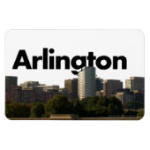 Arlington TX Skyline w/Arlington im Sky Magnet (Horizontal)