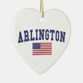 Arlington VA US Flag Keramikornament (Rechts)