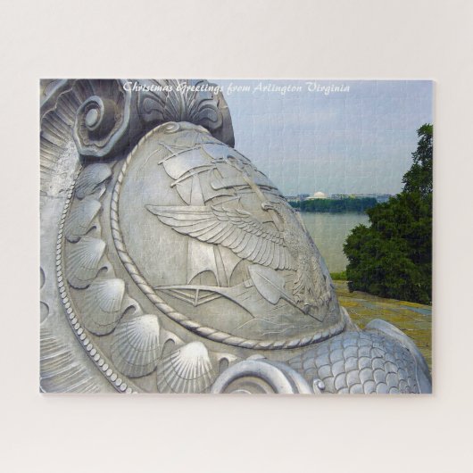 Arlington Virginia Weihnachtsgrüße Puzzle (Horizontal)