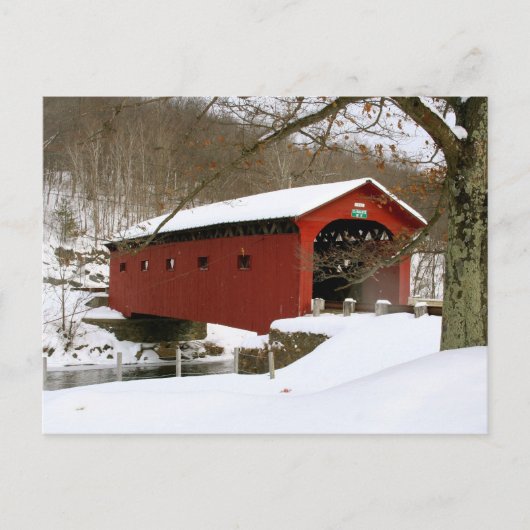 Arlington, VT-Brücke Postkarte (Vorderseite)