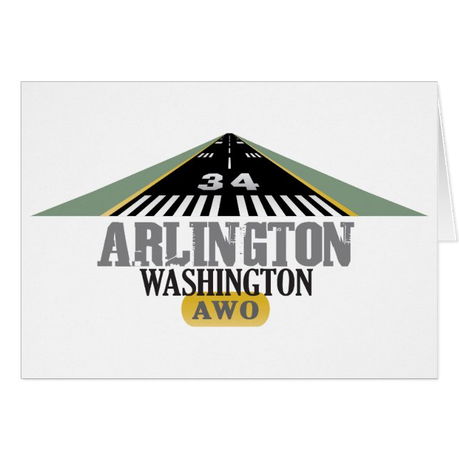 Arlington Washington - Airport Runway (Vorderseite (Horizontal))