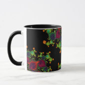 ARLO ~ Black Green Orange Pink Tasse (Links)