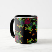 ARLO ~ Black Green Orange Pink Tasse (Vorderseite Links)
