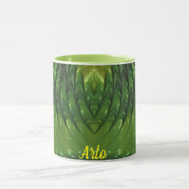 ARLO ~ Zany 3D Fraktal ~ Green Lover Tasse