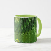 ARLO ~ Zany 3D Fraktal ~ Green Lover Tasse (VorderseiteRechts)