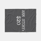 Arm Amputee Funny Gift Humor Missing Limb Quote  Fleecedecke (Vorderseite (Horizontal))