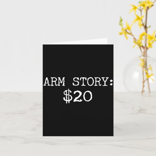 Arm Amputee Funny Gift Humor Missing Limb Quote  Karte (Gelbe Blume)