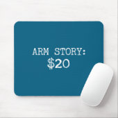Arm Amputee Funny Gift Humor Missing Limb Quote  Mousepad (Mit Mouse)