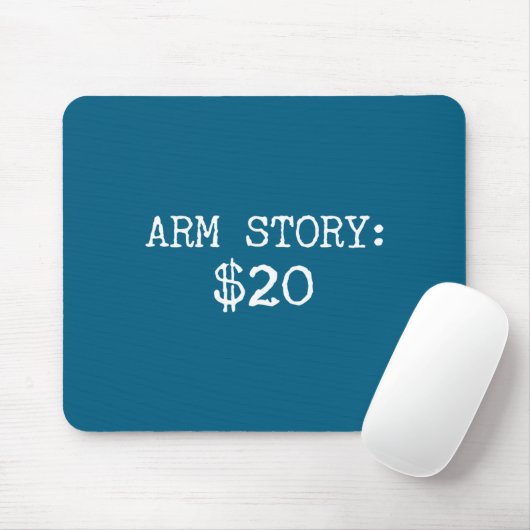 Arm Amputee Funny Gift Humor Missing Limb Quote  Mousepad (Mit Mouse)