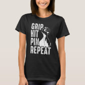 Arm Bar Wrestling Grip Hit Pin Repeat T-Shirt (Vorderseite)
