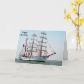 ARM Cuauhtemoc Mexican Navy Tall Ship Geburtstag Karte (Gelbe Blume)