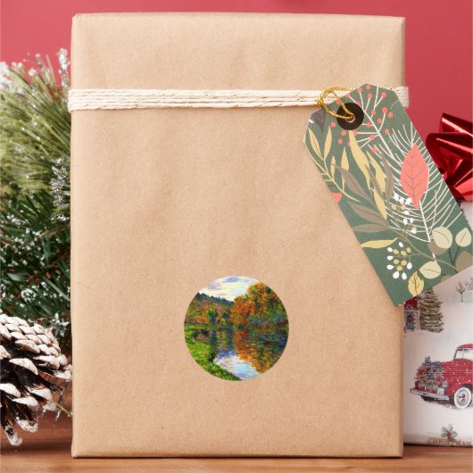 Arm des Jeufosse, Herbst, Runder Aufkleber (Feiertag)