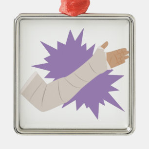 Arm-Form Silbernes Ornament