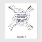 Arm in Arm - Stärker zusammen als je zuvor Aufkleber (Blatt)