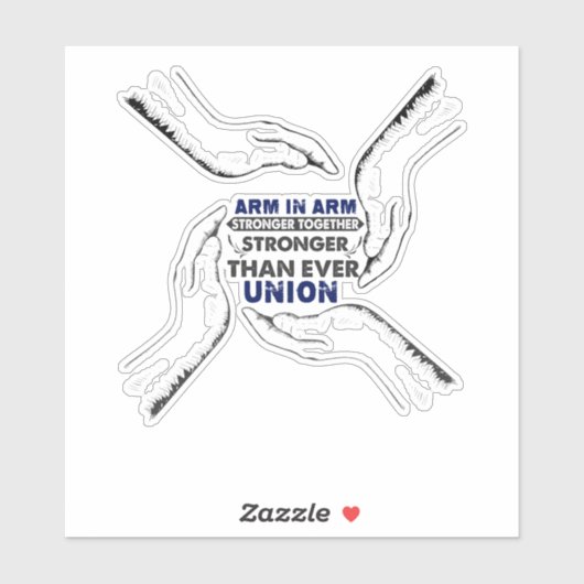 Arm in Arm - Stärker zusammen als je zuvor Aufkleber (Blatt)