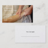 Arm Massage Foto Terminkarte (Vorne/Hinten)