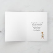 Arm-Operations-Gruß Karte-Bär in der Form mit Karte (Innenseite)