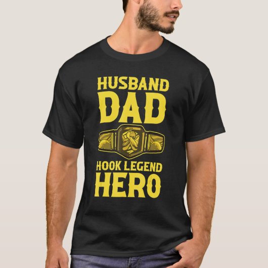 Arm Wrestler Arm Wrestling Husband Vater Hook Lege T-Shirt (Vorderseite)