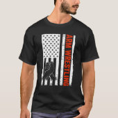 Arm Wrestler USA Flag Arm Wrestling T-Shirt (Vorderseite)
