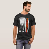 Arm Wrestler USA Flag Arm Wrestling T-Shirt (Vorne ganz)