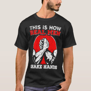 Arm-Wrestling-Arm-Press-Sport-Arm-Wrestler-Retro T-Shirt