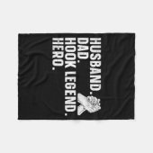 Arm Wrestling Arm Wrestler Husband. Dad. Hook Lege Fleecedecke (Vorderseite (Horizontal))