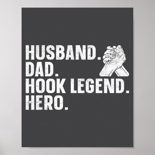 Arm Wrestling Arm Wrestler Husband. Dad. Hook Lege Poster (Vorne)