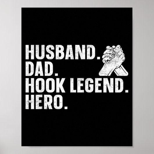Arm Wrestling Arm Wrestler Husband. Dad. Hook Lege Poster (Vorne)