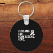 Arm Wrestling Arm Wrestler Husband. Dad. Hook Lege Schlüsselanhänger (Vorderseite)