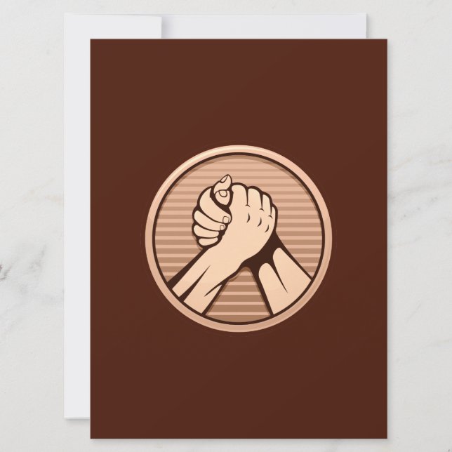 Arm Wrestling Bronze (Vorderseite)