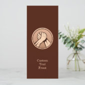 Arm Wrestling Bronze Einladung (Stehend Vorderseite)