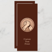 Arm Wrestling Bronze Einladung (Vorne/Hinten)