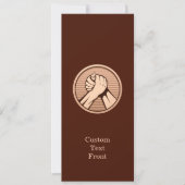 Arm Wrestling Bronze Einladung (Vorderseite)